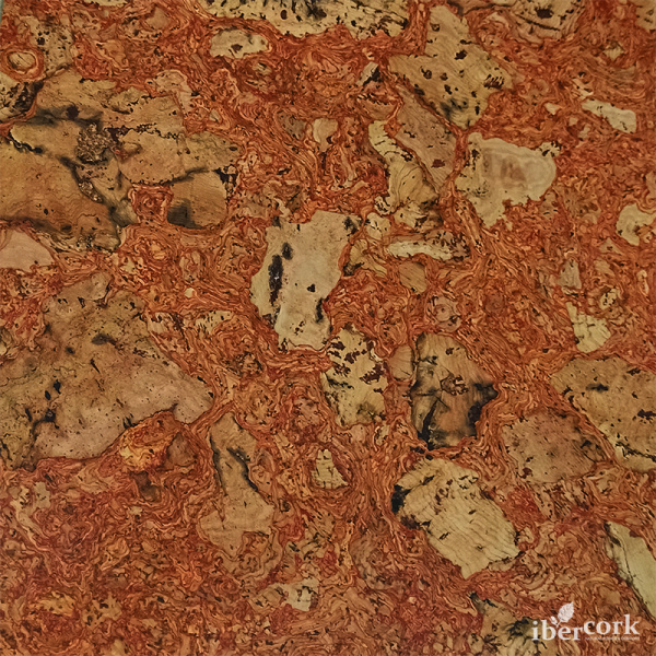 Пробковый клеевой паркет IberCork Леон рохо 4 VG